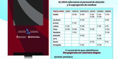 Nuevos horarios Puntos Limpios